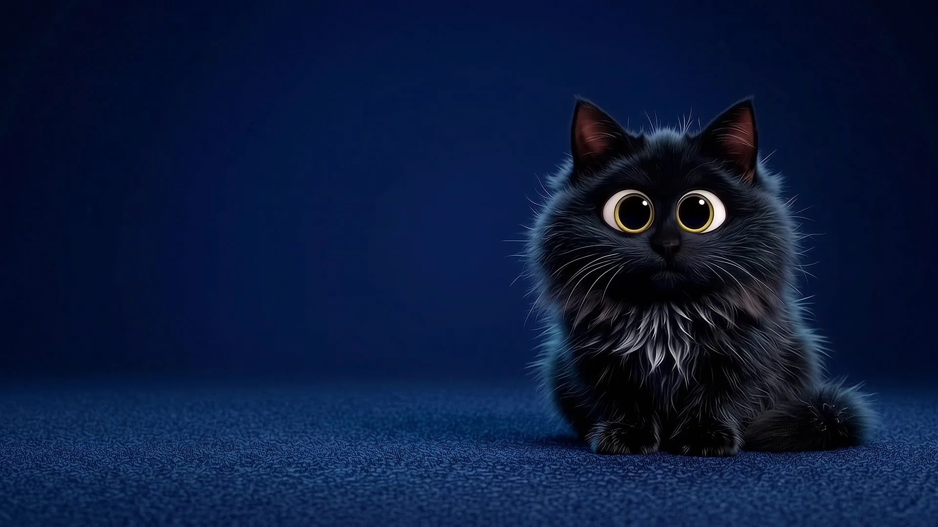 Um gato preto com olhar atento e expressivos olhos dourados, símbolo de atenção, precisão e estratégia da LIDERE.BR